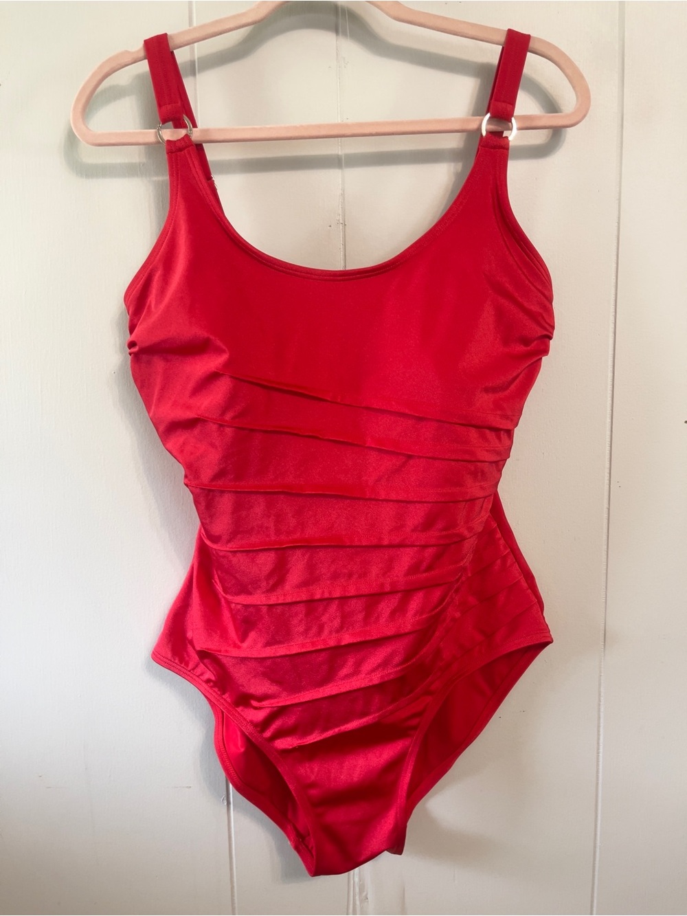 Calvin Klein red one piece swim suit 14 - Picture 12 of 12